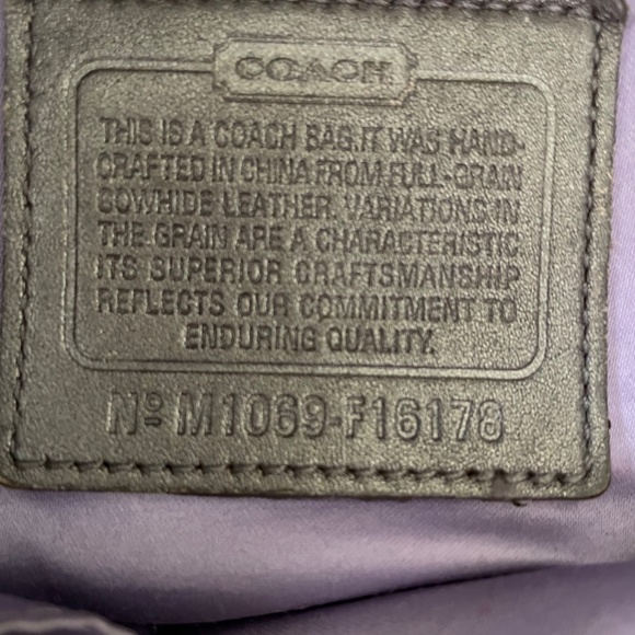 Bronze leather Coach Purse - Picture 2 of 4